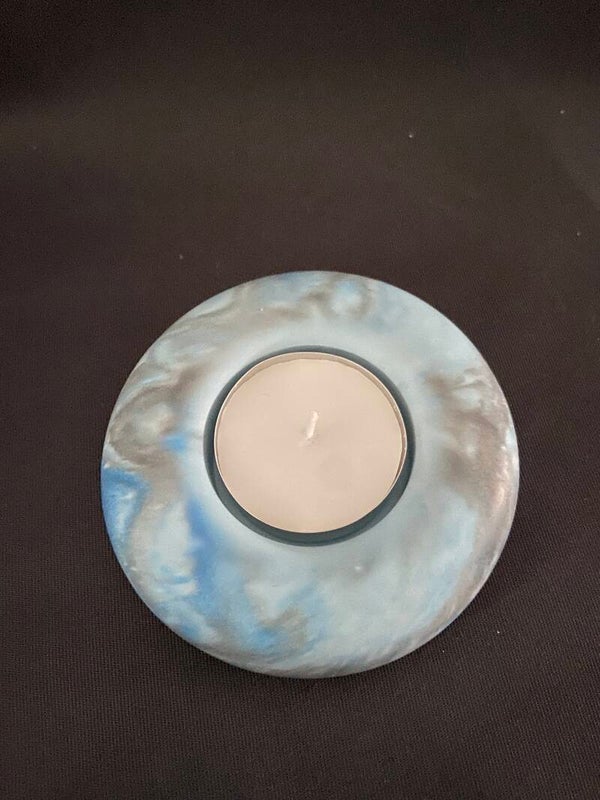 Theelichthouder - blauw