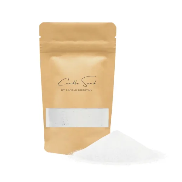 Kaarsenzand Pearl White 400g (incl. 8 lonten)