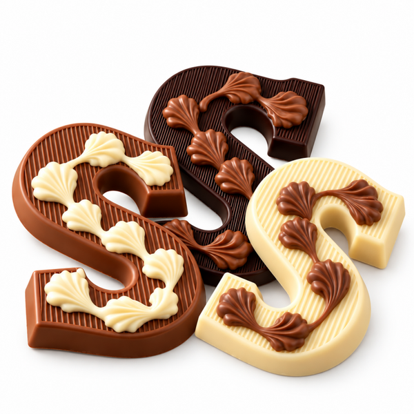 Chocoladeletters (per 5 stuks)