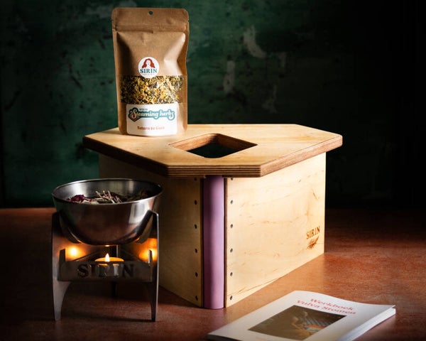 Inklapbare rvs warmhouder voor de Medum kruk