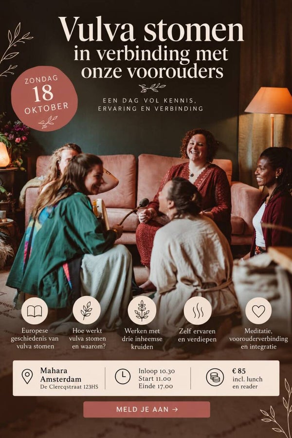 vulva stomen met onze voorouders 18 oktober Amsterdam