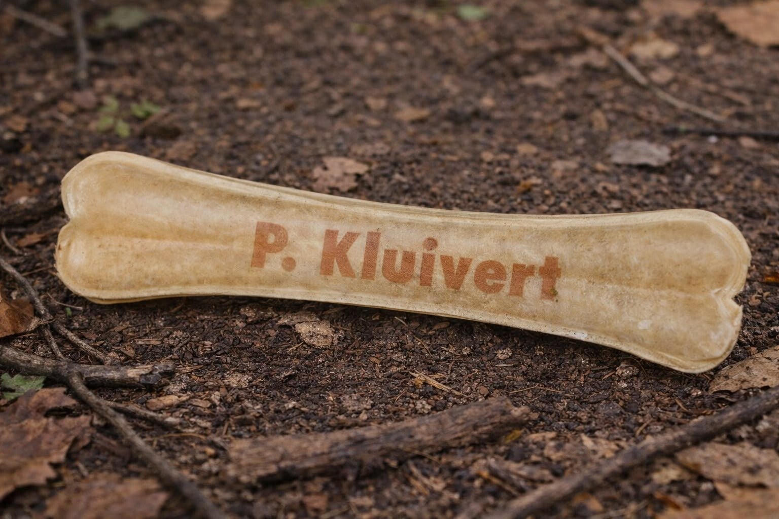 Kauwbot van geperst runderhuid