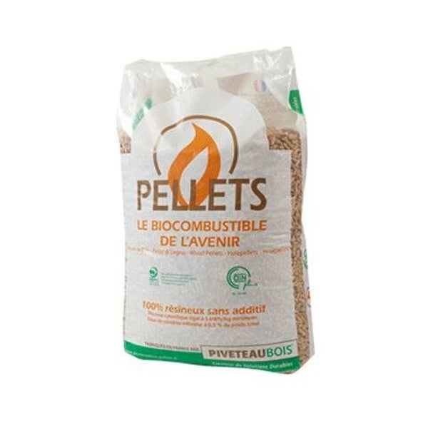 Palette de pellets bois Piveteau – 66 sacs de 15 kg, Granulés 100% Résineux, Sans Additif