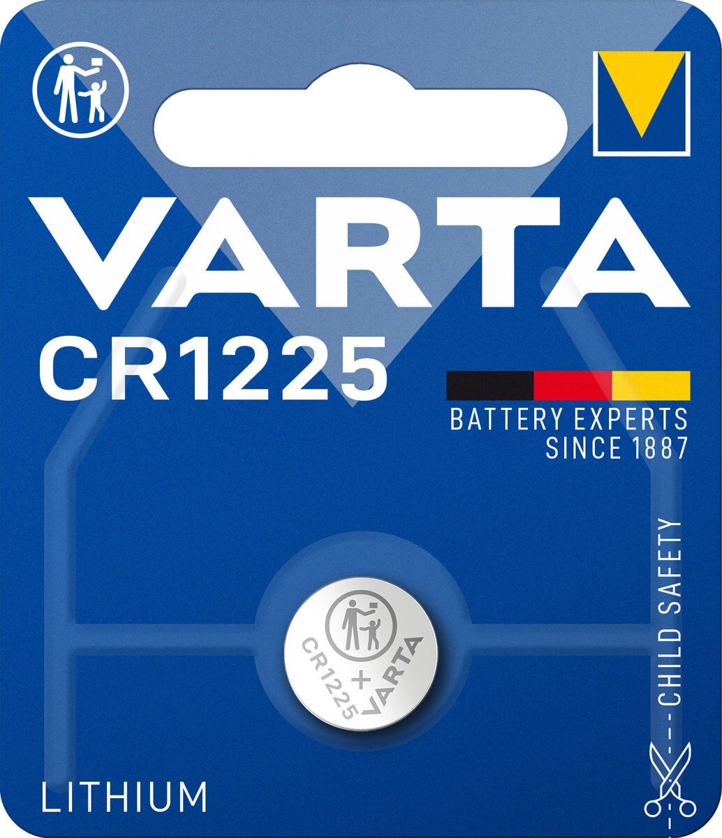 Varta 6225 Lithium Knoopcelbatterij CR1225 Blister á 1 Batterij