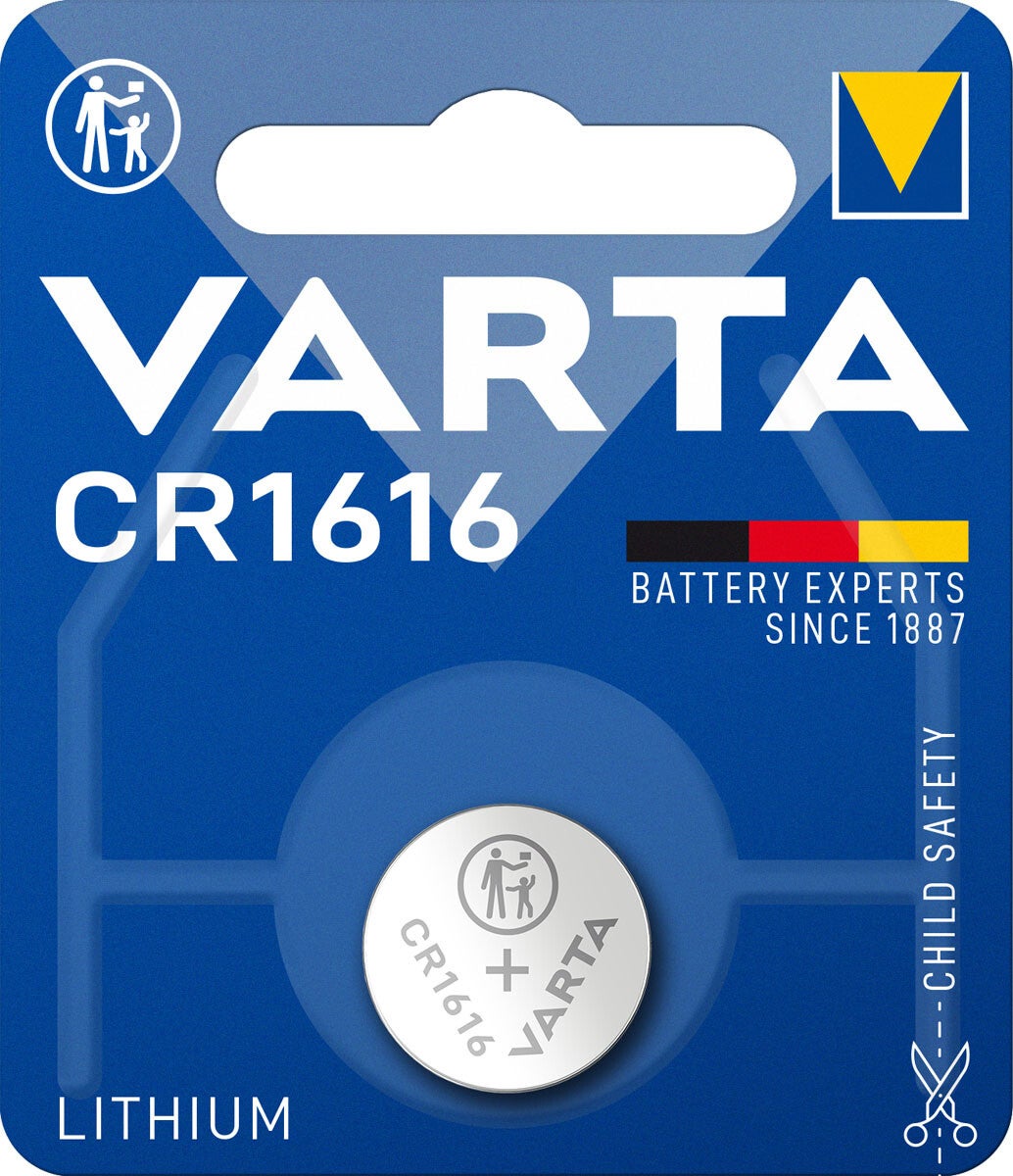 Varta 6616 Lithium Knoopcelbatterijen CR1616 Blister á 5 Batterijen