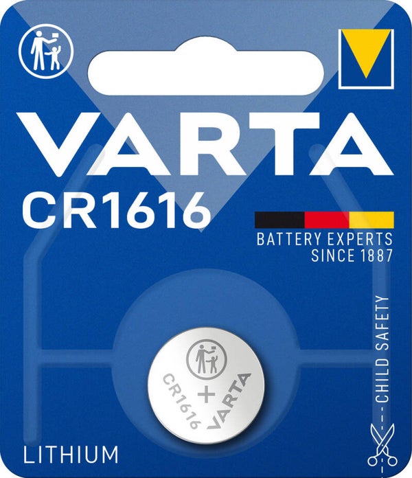 Varta 6616 Lithium Knoopcelbatterijen CR1616 Blister á 5 Batterijen