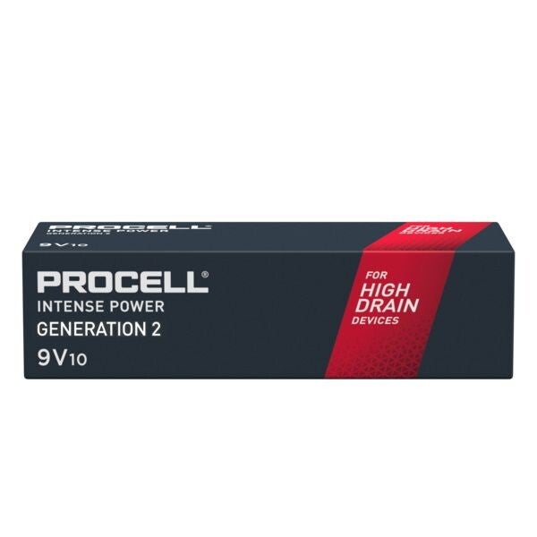 Duracell Procell Intense Power 9V Batterijen 6LR61 Pak á 10 Batterijen