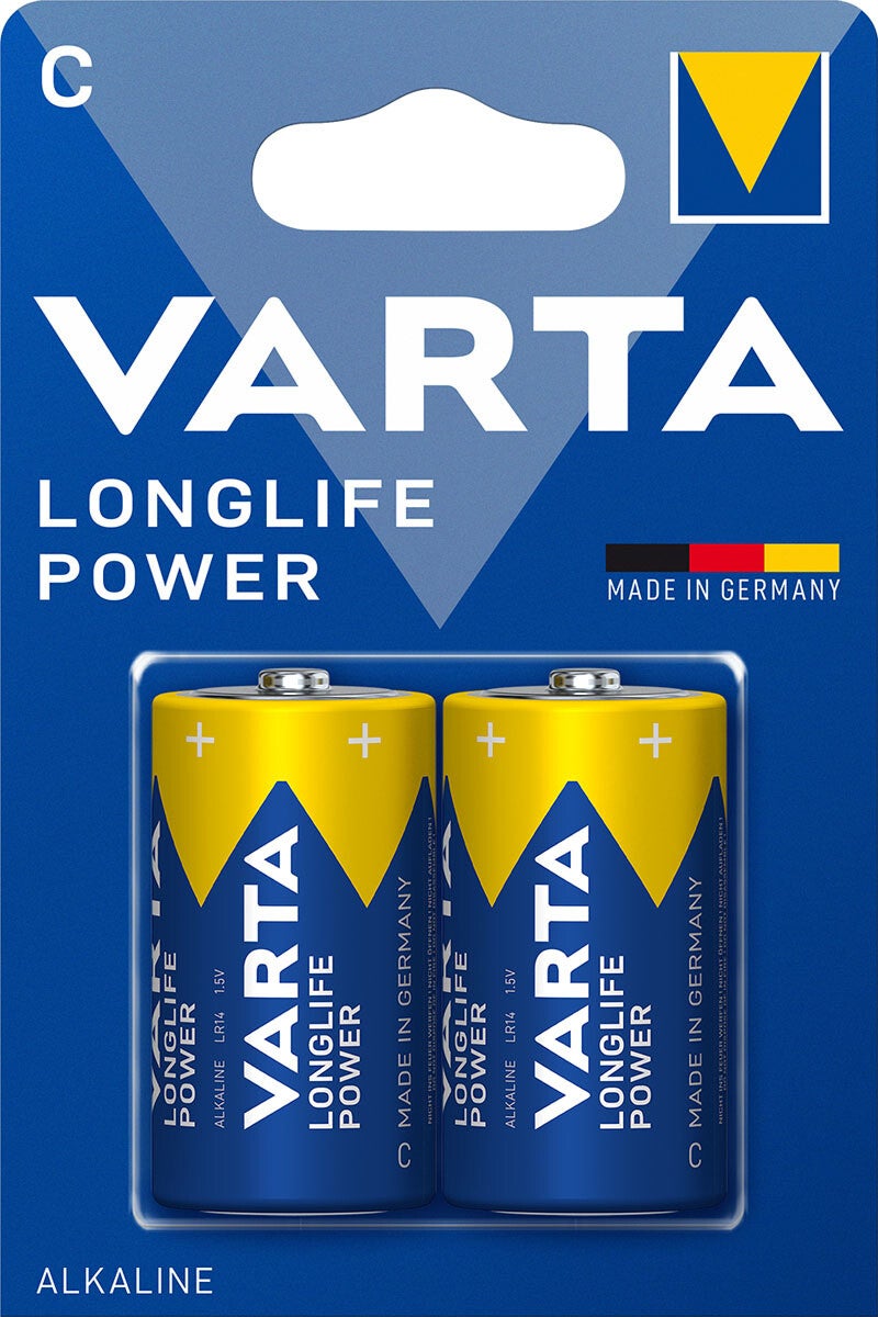 Varta Longlife Power C Batterijen LR14 Blister á 2 Batterijen