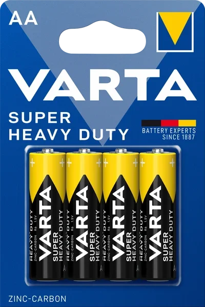 Varta 2006 Super Heavy Duty AA Batterijen R6P Blister á 4 Batterijen