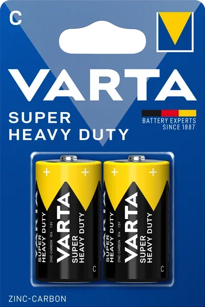 Varta 2014 Super Heavy Duty C Batterijen R14 Blister á 2 Batterijen