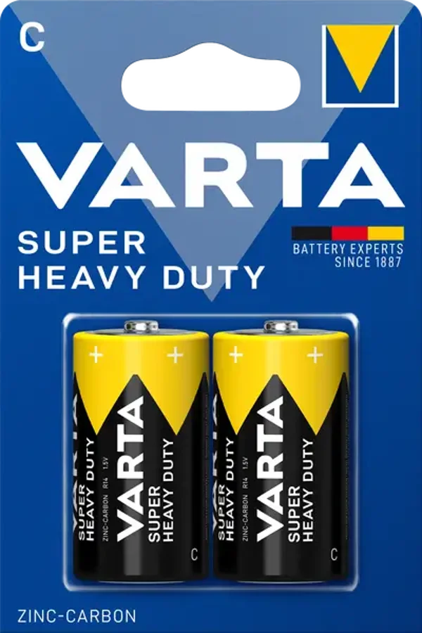 Varta 2014 Super Heavy Duty C Batterijen R14 Blister á 2 Batterijen