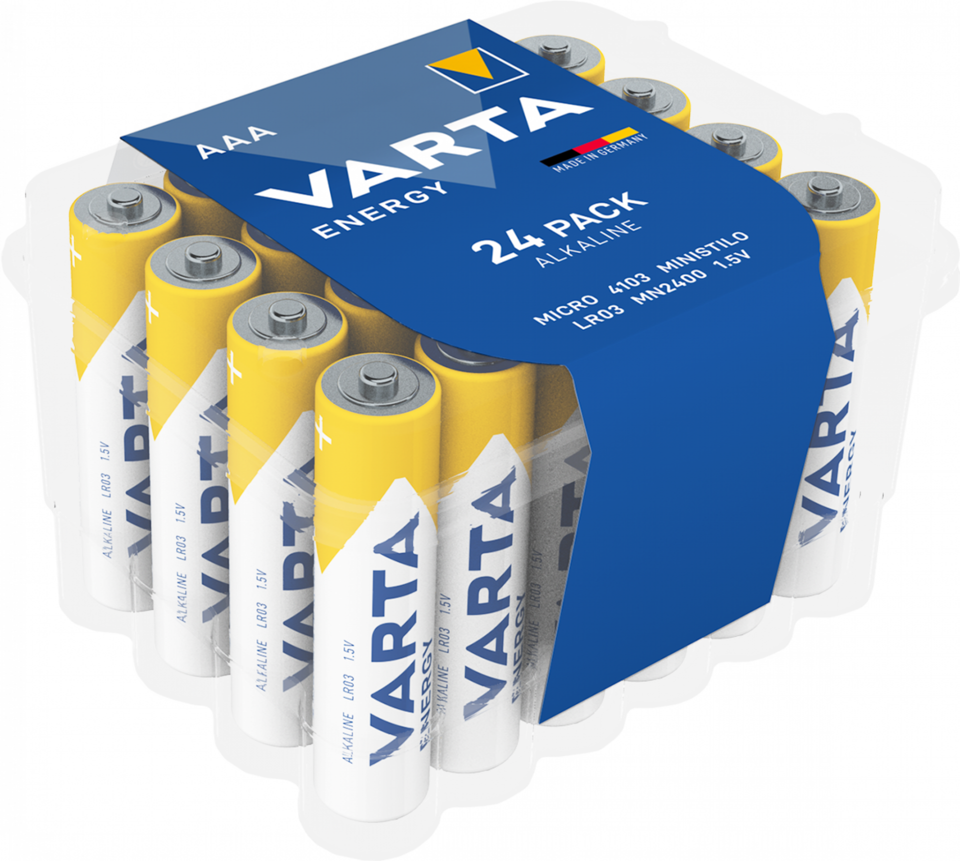 Varta Energy Alkaline AAA Batterijen LR03 Doosje á 24 Batterijen