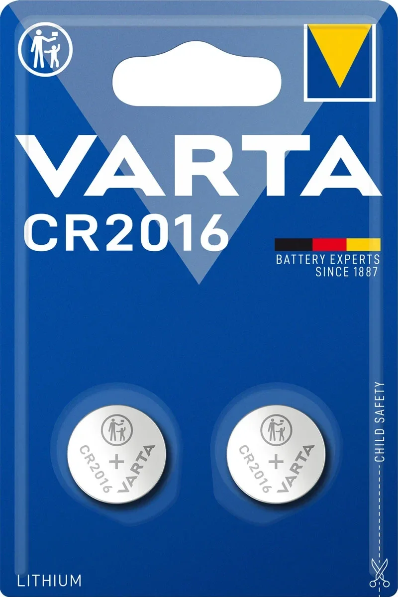 Varta 6016 Lithium Knoopcelbatterijen CR2016 Blister á 10 Batterijen