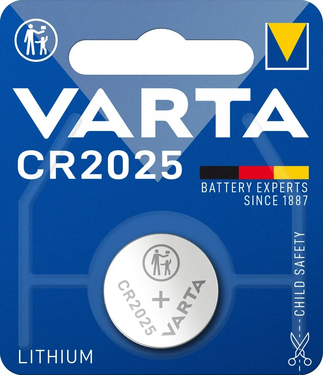 Varta 6025 Lithium Knoopcelbatterijen CR2025 Blister á 5 Batterijen