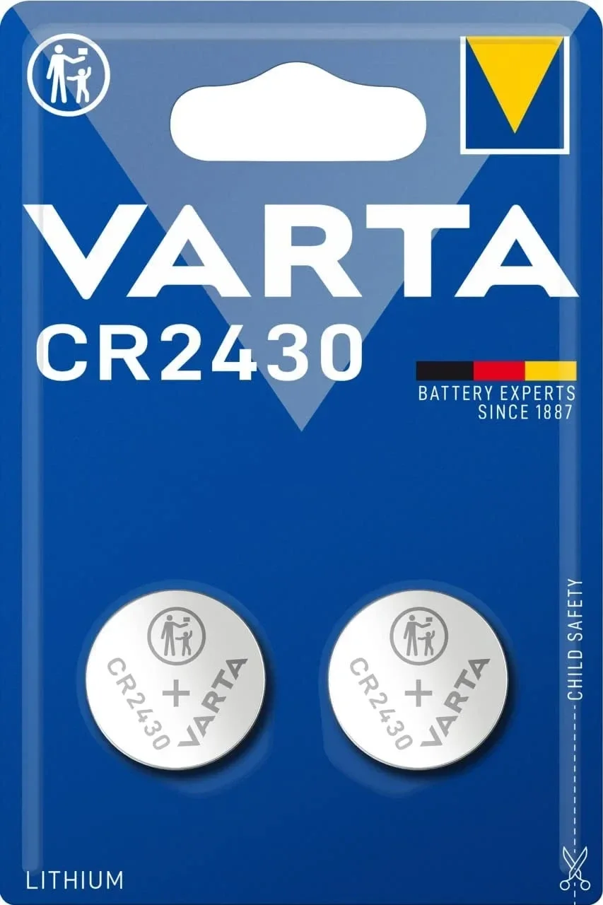 Varta 6430 Lithium Knoopcelbatterijen CR2430 Blister á 2 Batterijen