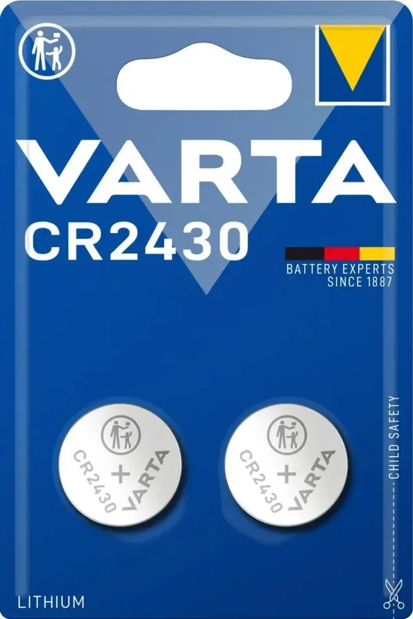 Varta 6430 Lithium Knoopcelbatterijen CR2430 Blister á 2 Batterijen