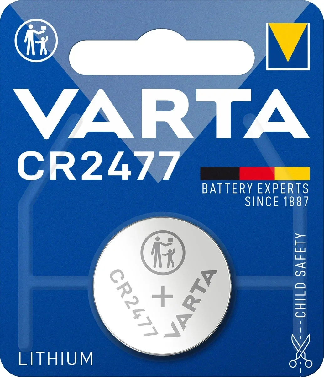 Varta 6477 Lithium Knoopcelbatterij CR2477 Blister á 1 Batterij