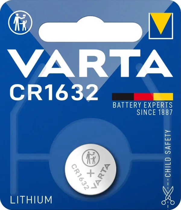 Varta 6632 Lithium Knoopcelbatterijen CR1632 Blister á 5 Batterijen