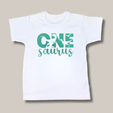 Kinder t-shirt verjaardag Dinosaurus 1 jaar