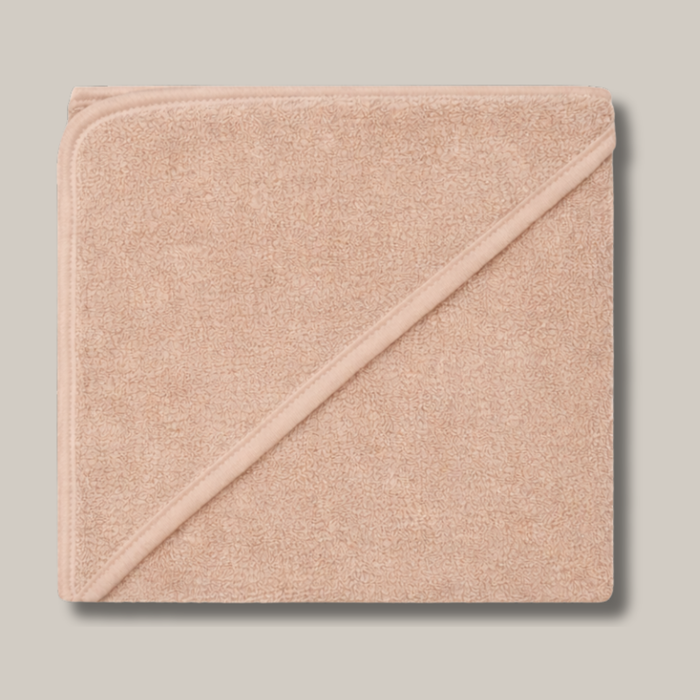 Badcape met naam | Zand kleur