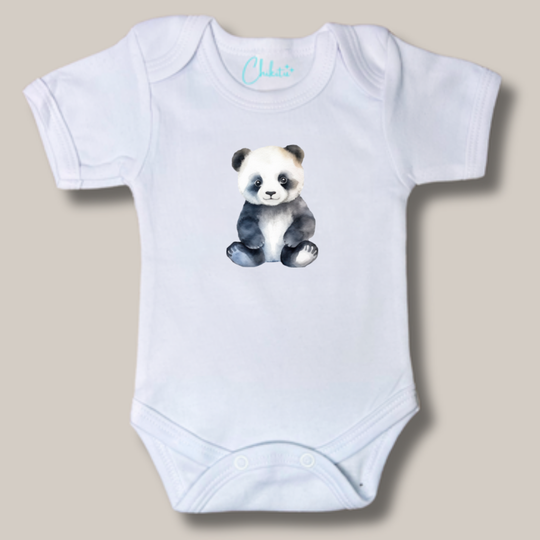 Romper met afbeelding van een panda