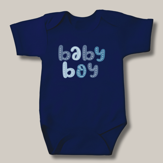 Romper met tekst "Baby Boy"