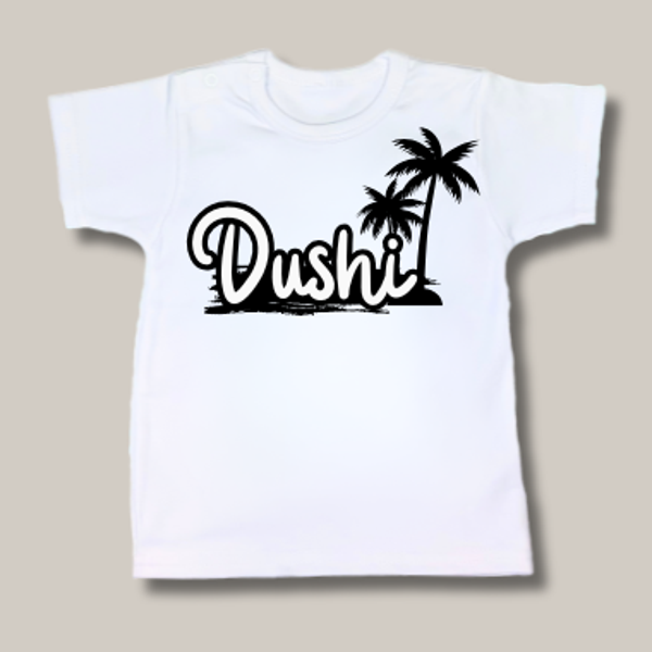 kinder t-shirt met "Dushi"