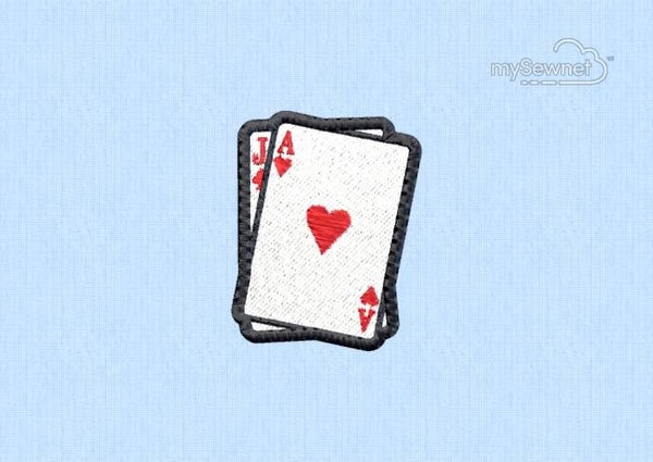 Black Jack embroidered patch