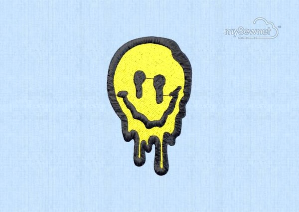 Drippy smiley face