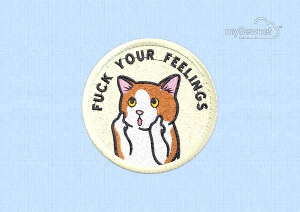 F*ck your feelings Embroidered patch