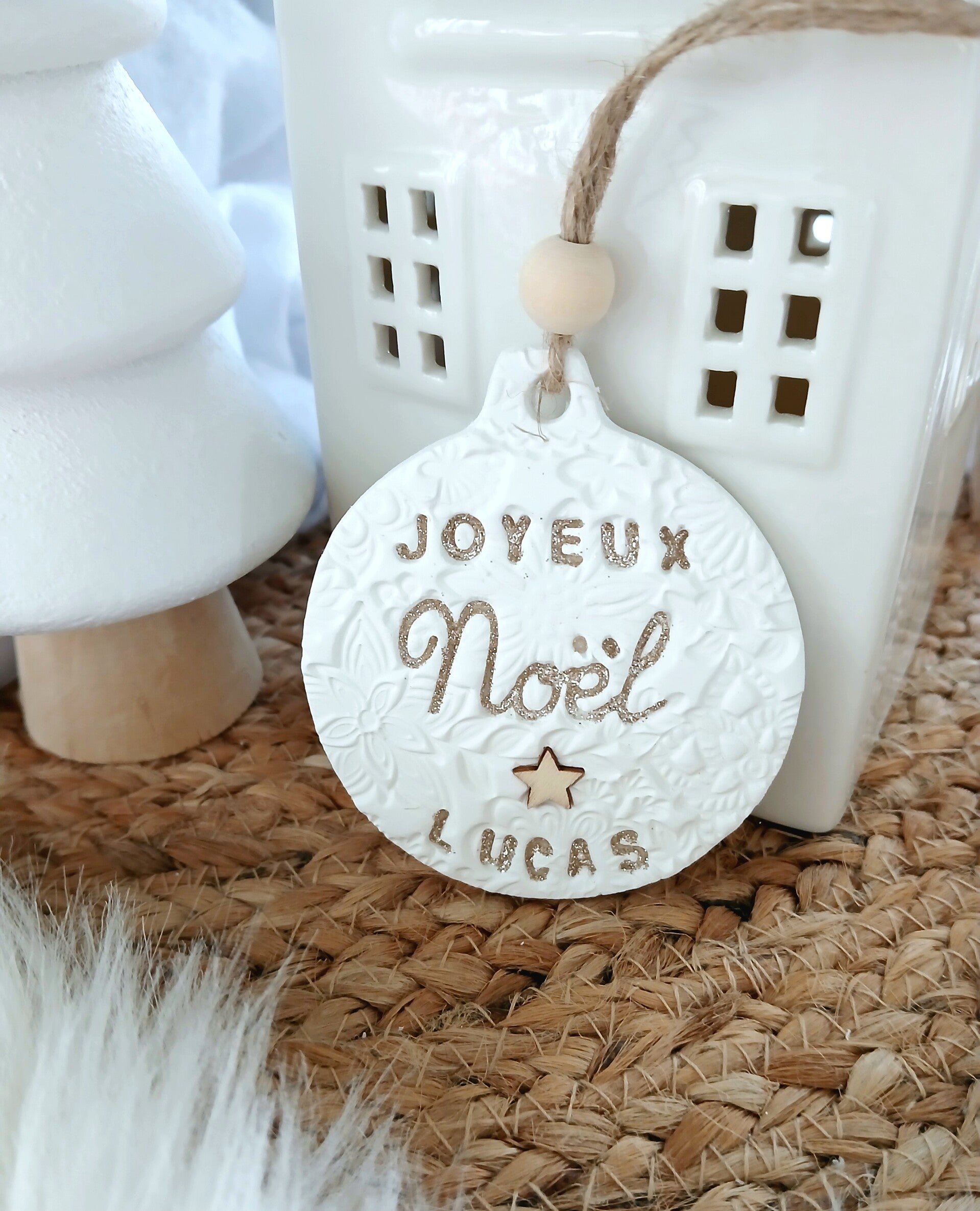 Boule de Noël texturée