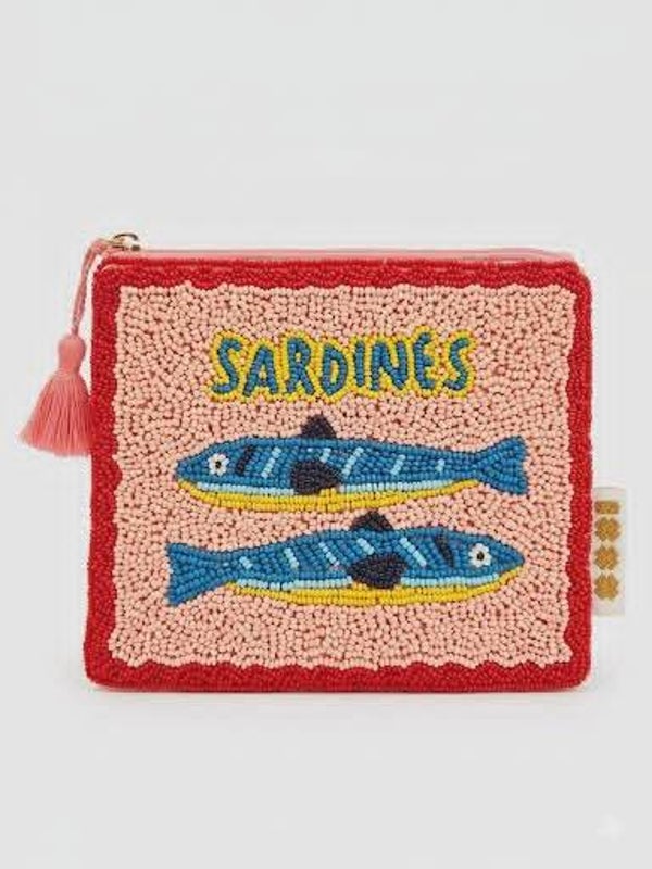 Porte monnaie en perles SARDINES