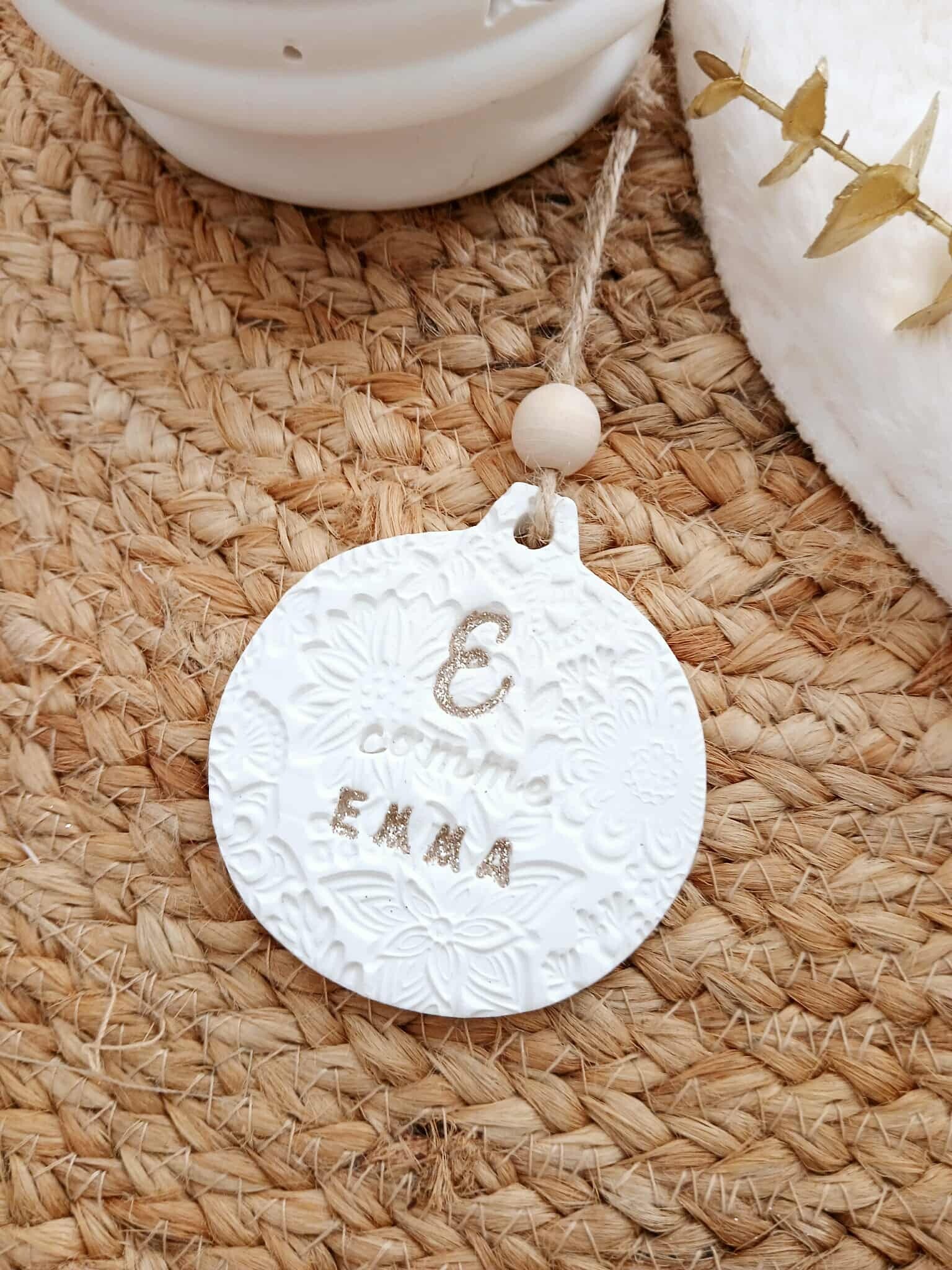 Boule de Noël texturée