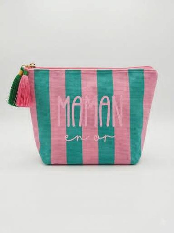 Pochette Maman en or