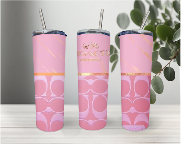 Light Pink Coach Tumbler