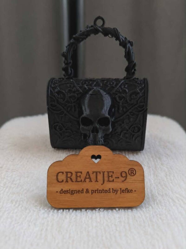💀 Gothic Skull Handtas Charm – CREATJE-9®