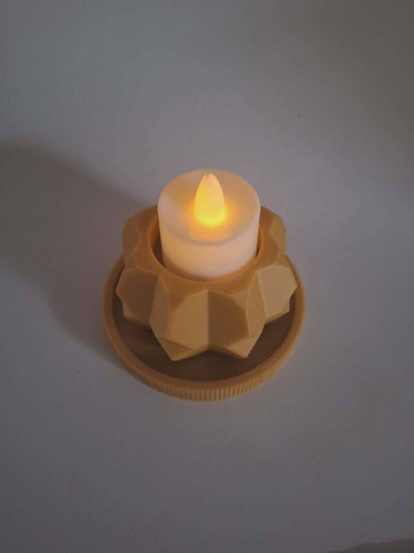 3D-geprinte Theelichthouder + Schaal – Handgemaakt Design (Set van 2)