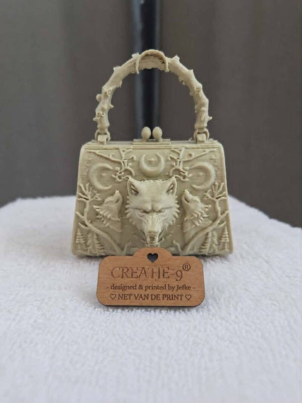 🐺 Wolf Handtas Charm – CREATJE-9®
