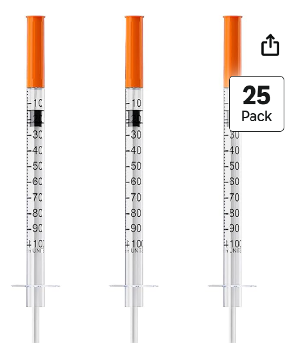 1ml/cc Syringe 29G 1/2" 13mm