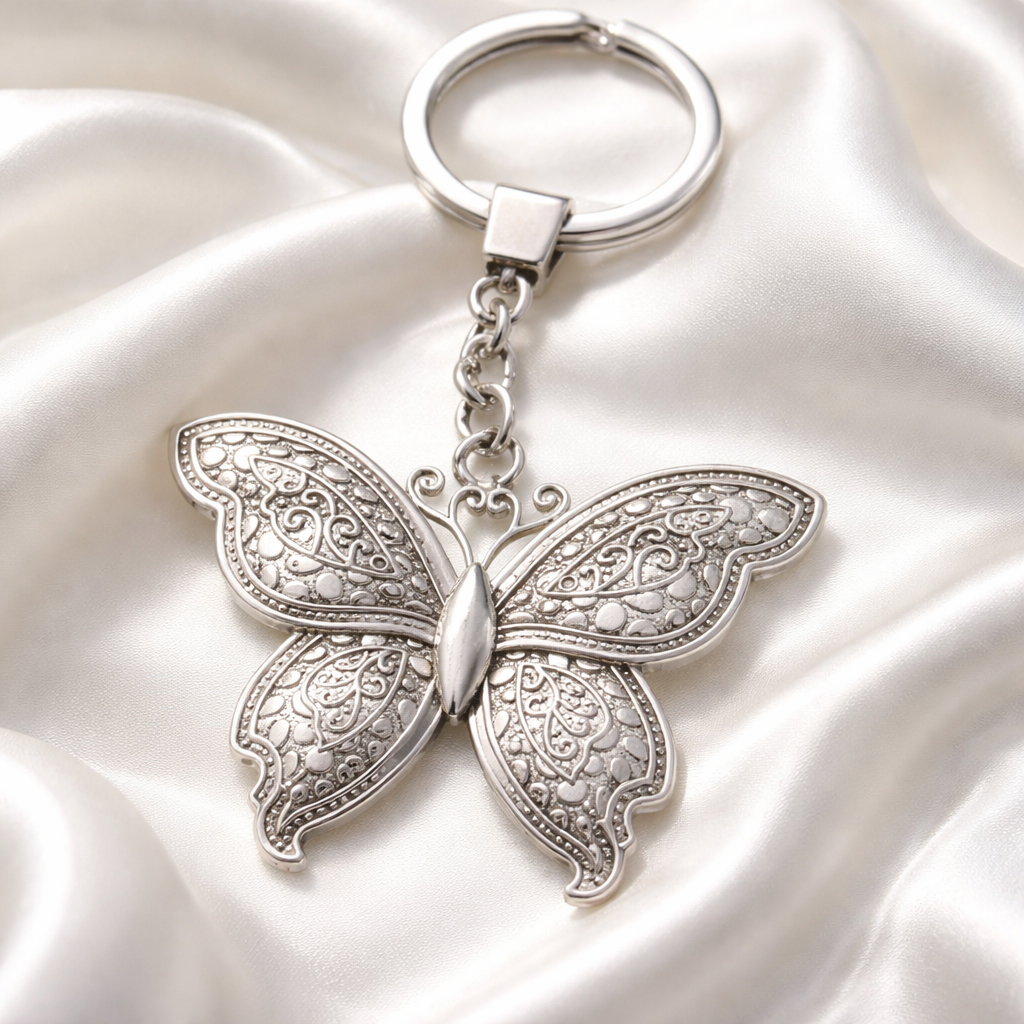 Large Butterfly Keyring