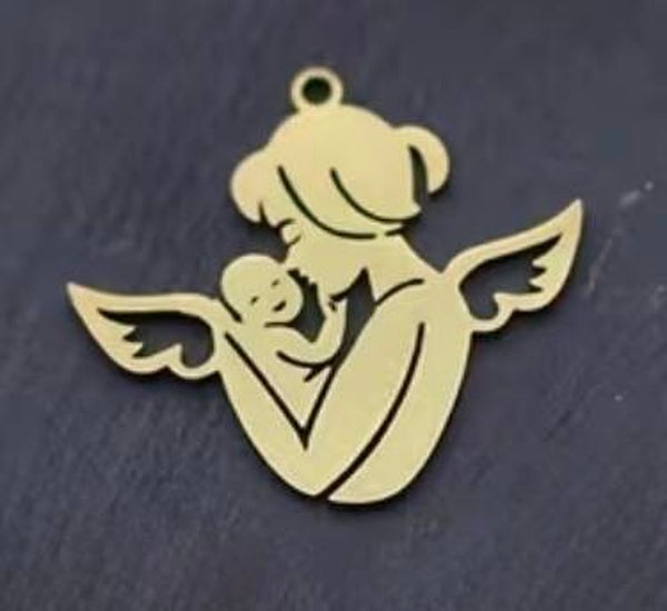 bedel met een engel met moeder