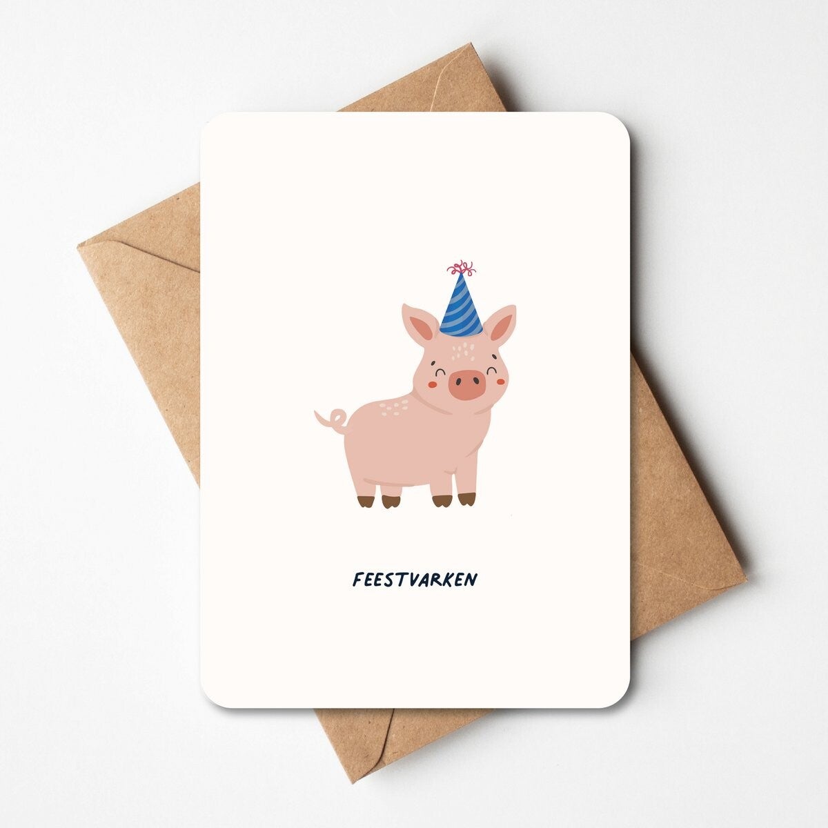 Wenskaart - Feestvarken