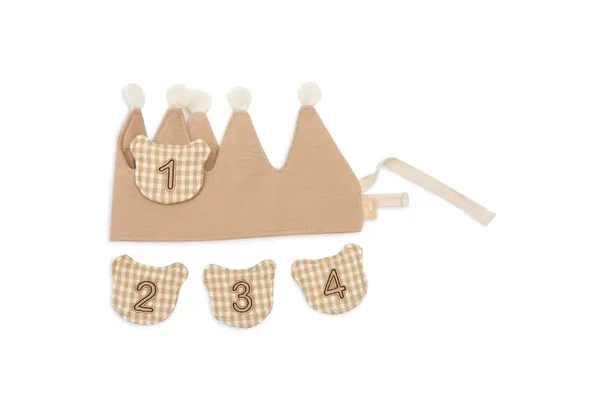 Verjaardagskroon Party Teddy Bear met cijfers - Jollein