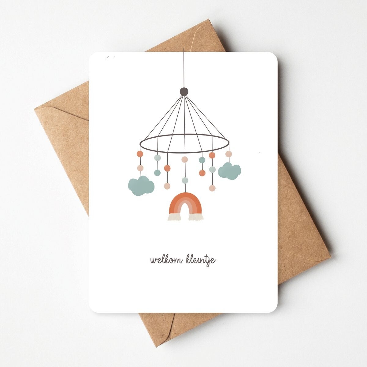 Wenskaart Geboorte - Welkom kleintje