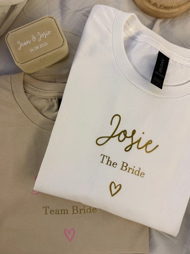 Gepersonaliseerde Bride t-shirt