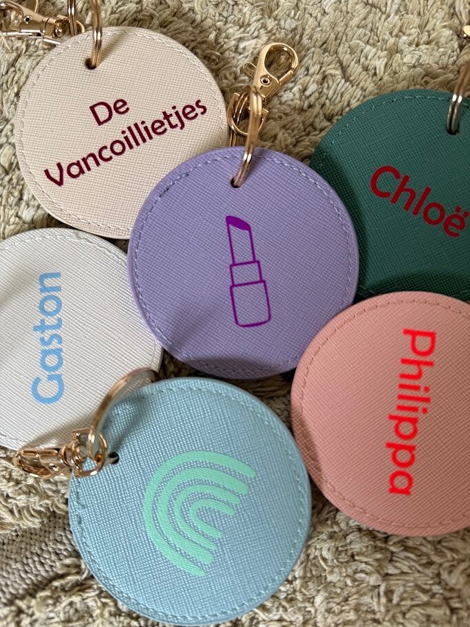 Sleutelhanger Rond Gepersonaliseerd