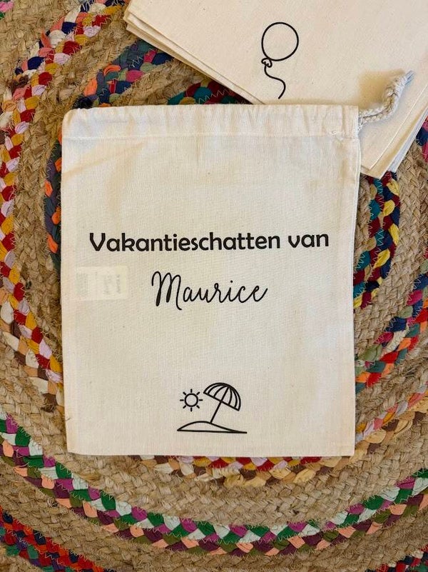 Bewaarzak - "Vakantieschatten van ..."