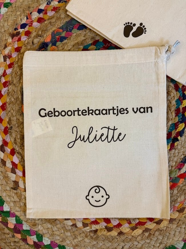 Bewaarzak - "Geboortekaartjes van ..."