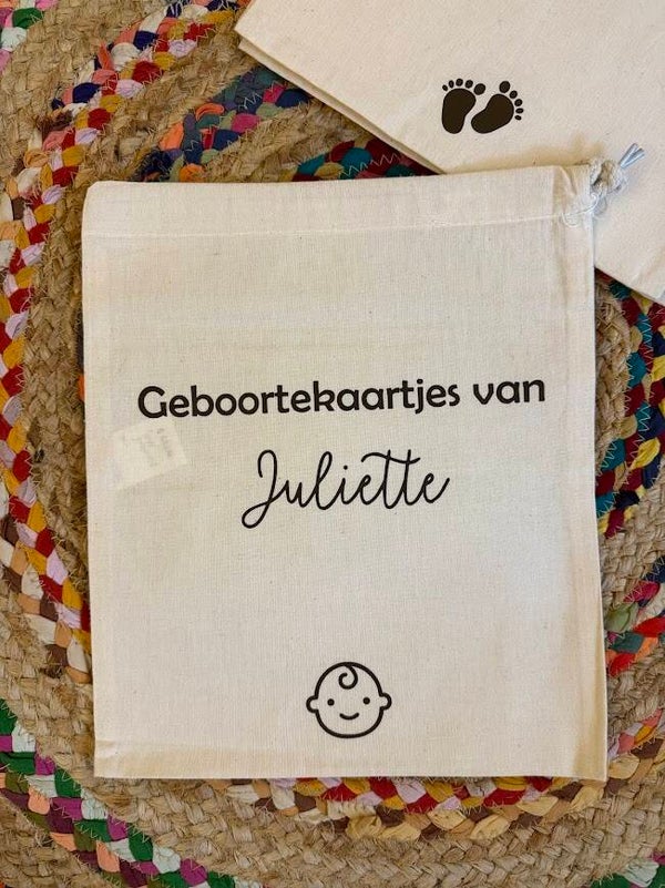 Bewaarzak - "Geboortekaartjes van ..."