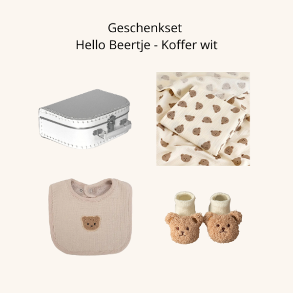 Geschenkset - Hello Beertje - Koffer Wit
